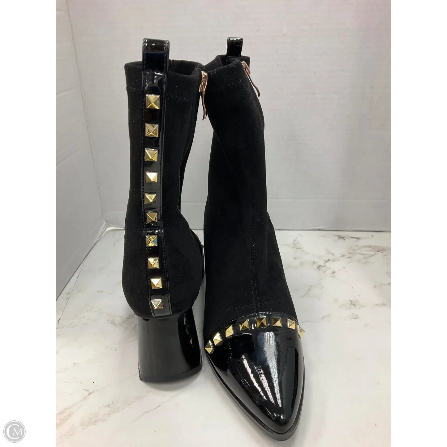 Boots Ankle Heels By Cmc In Black, Size: 8