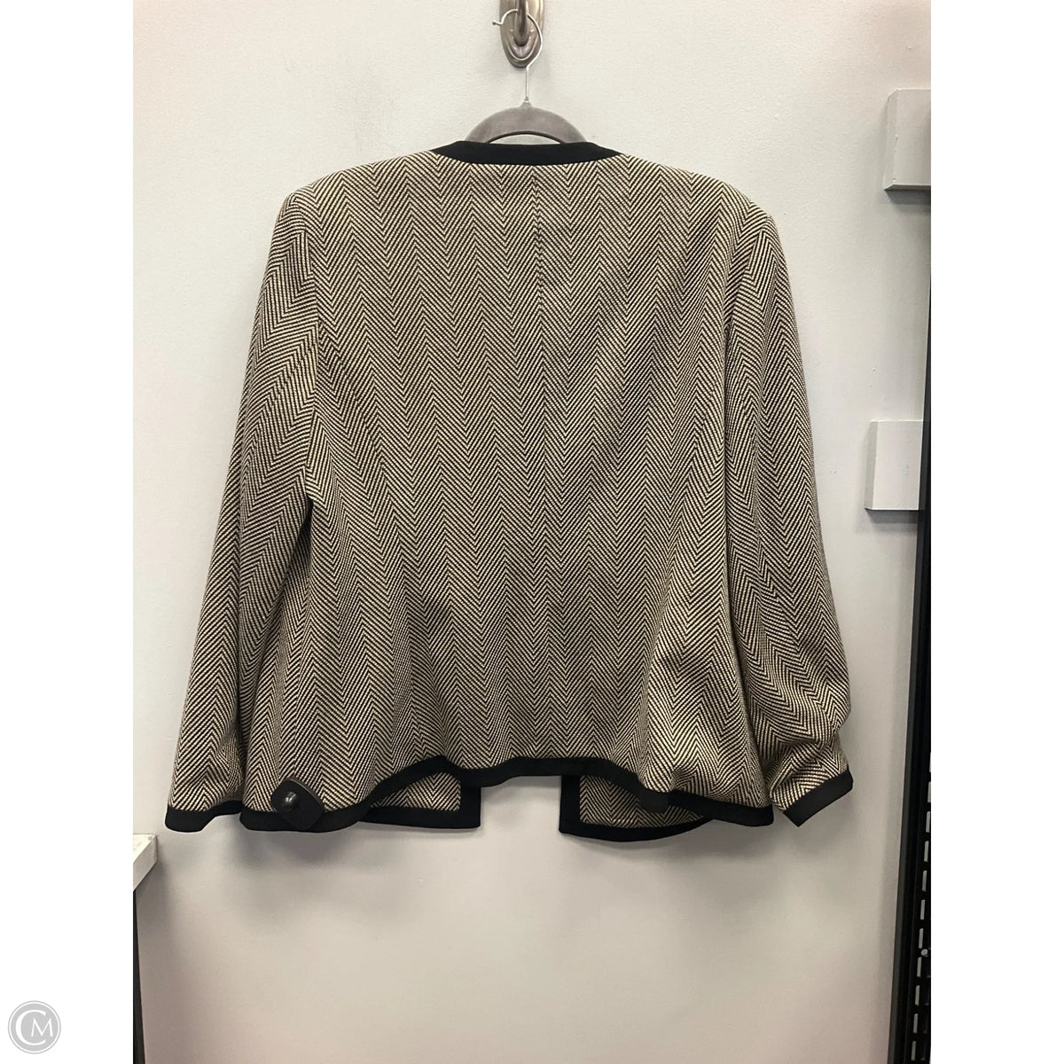 Blazer By Kasper In Black & Gold, Size: 16