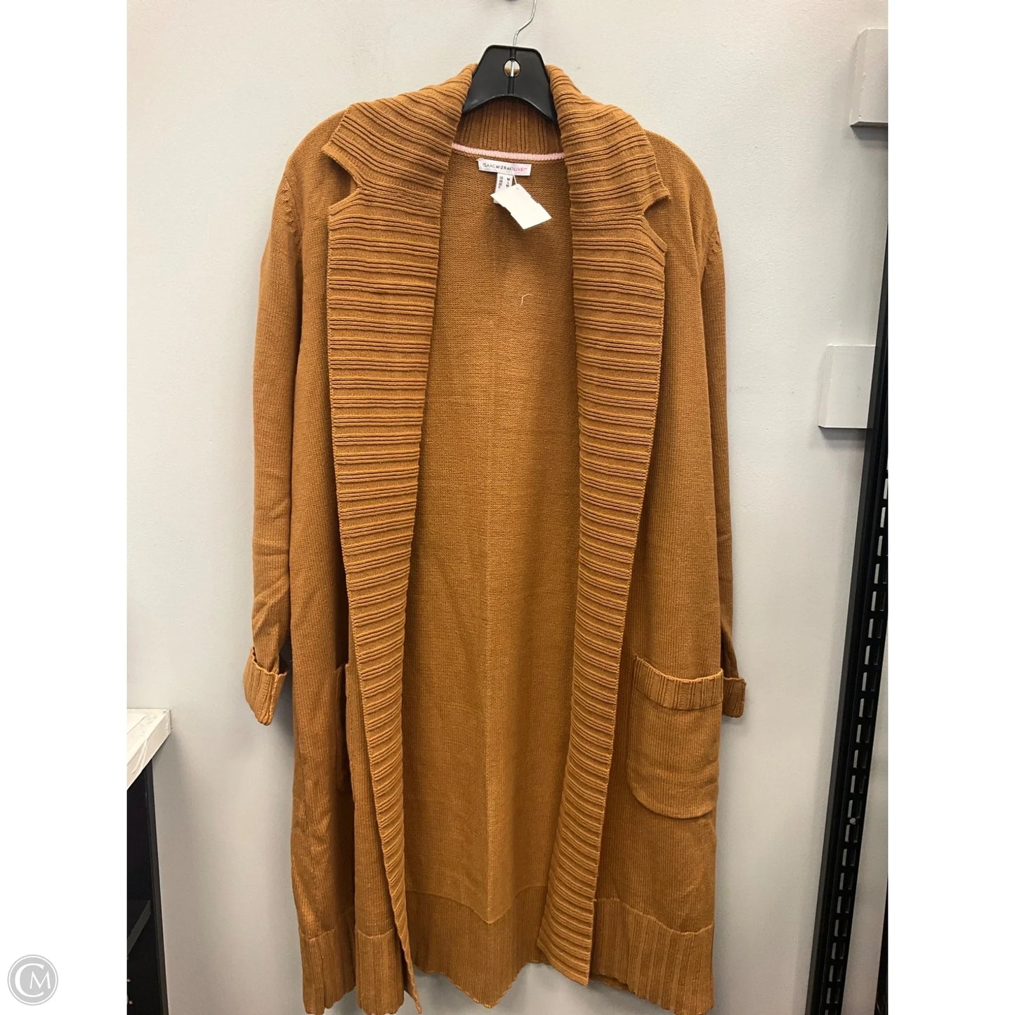 Sweater Cardigan By Isaac Mizrahi Live Qvc In Tan, Size: M