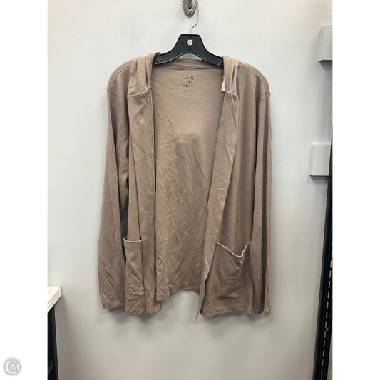 Cardigan By Isaac Mizrahi Live Qvc In Taupe, Size: M