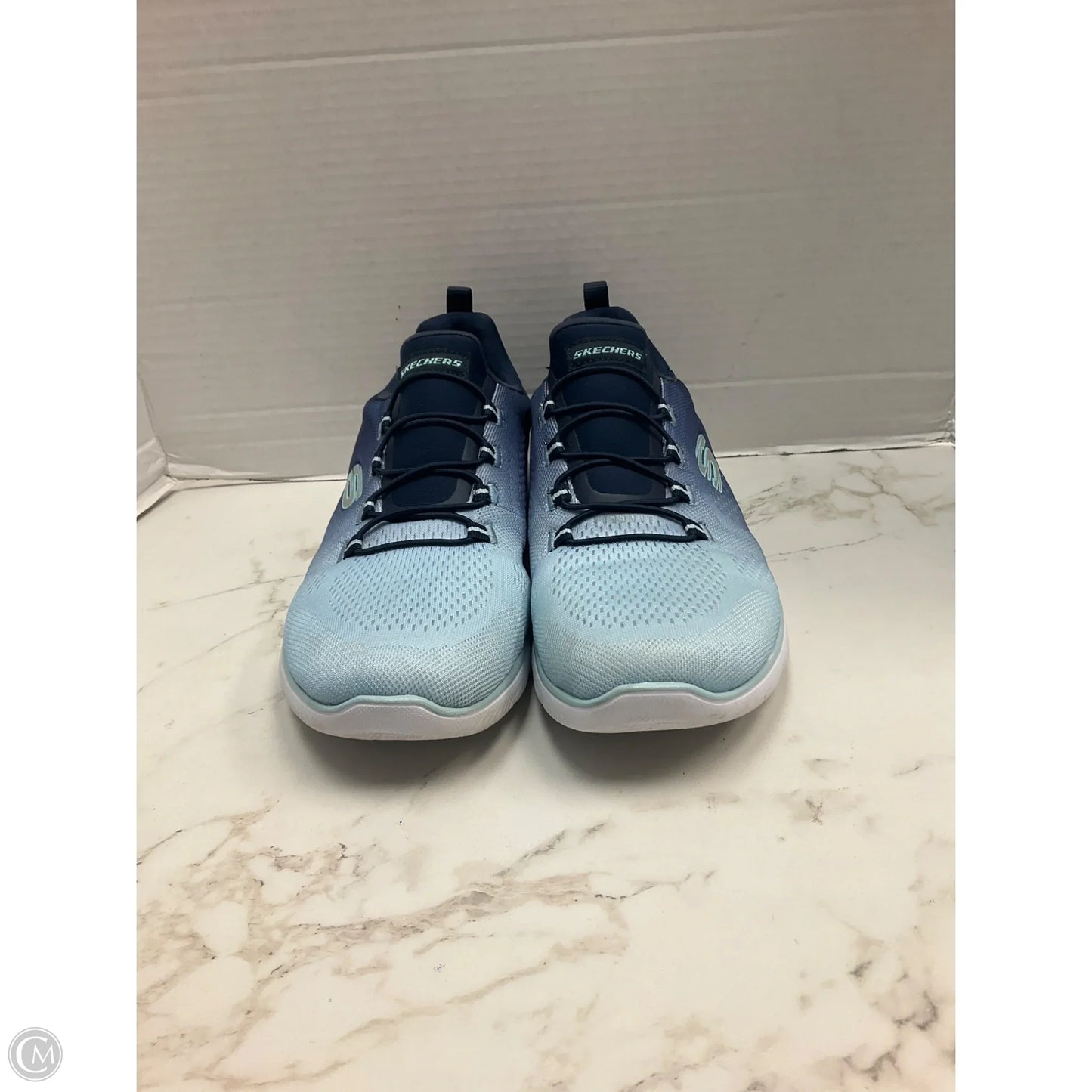 Shoes Sneakers By Skechers In Blue, Size: 9.5