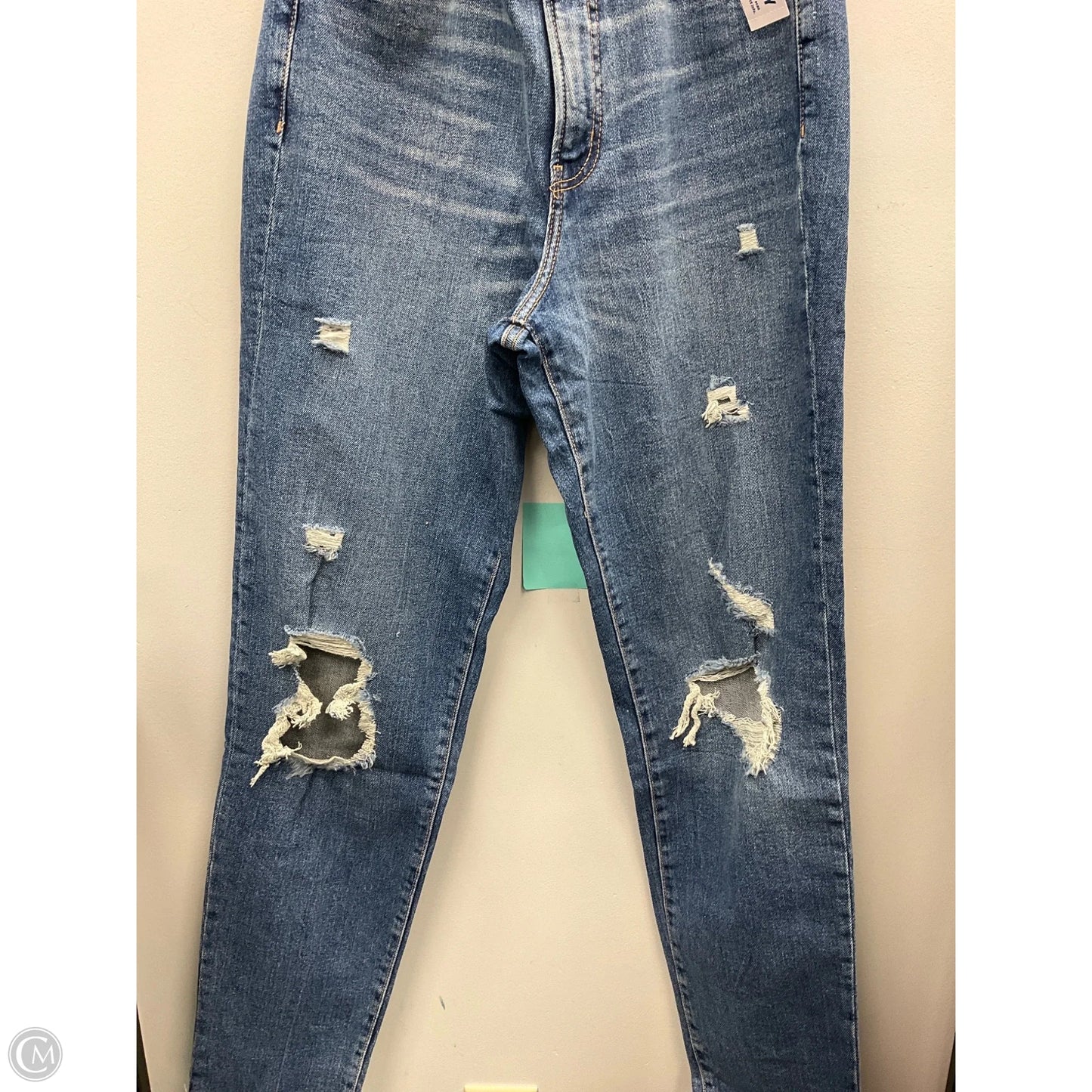 Jeans Straight By Old Navy In Blue Denim, Size: 10