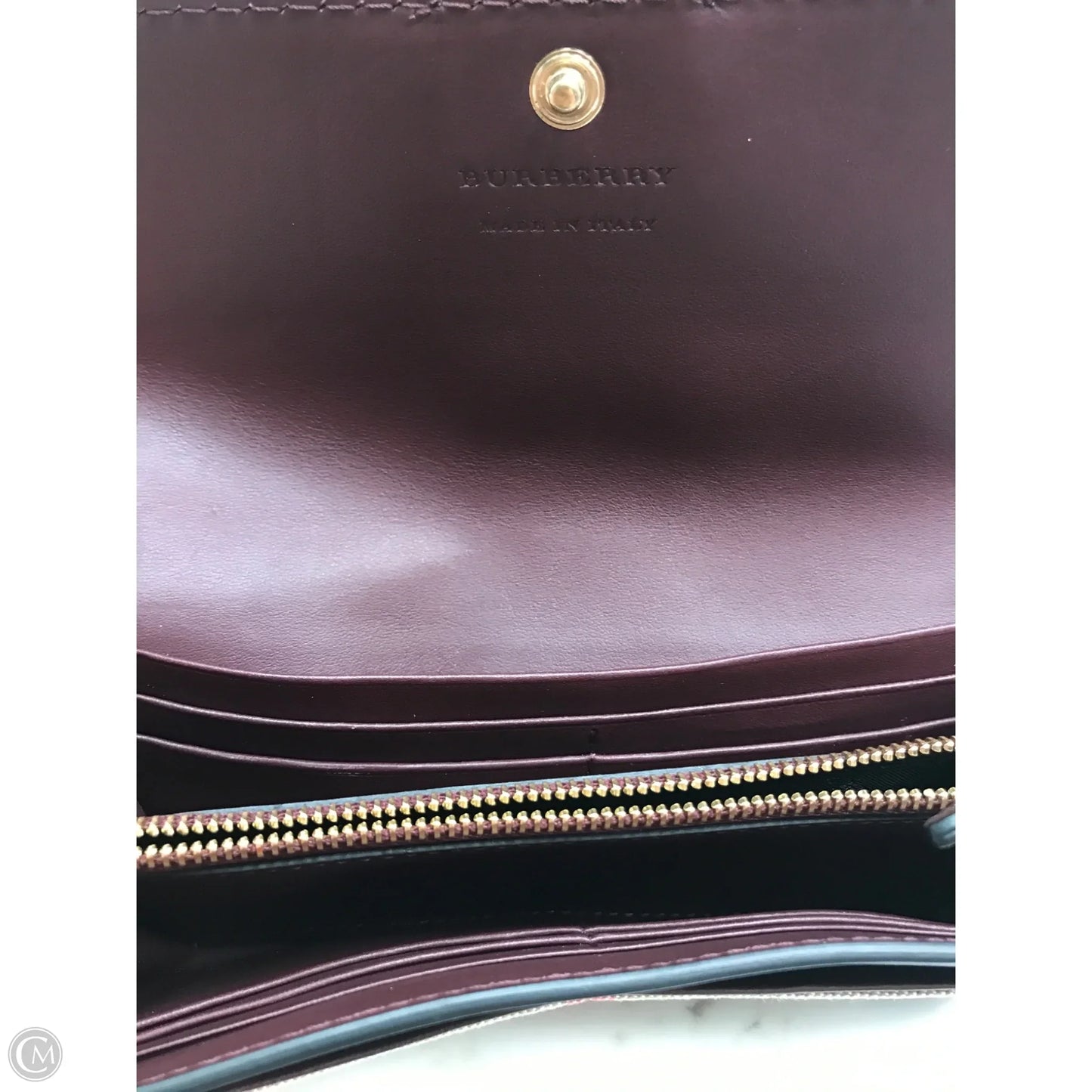Wallet Luxury Designer By Burberry, Size: Large
