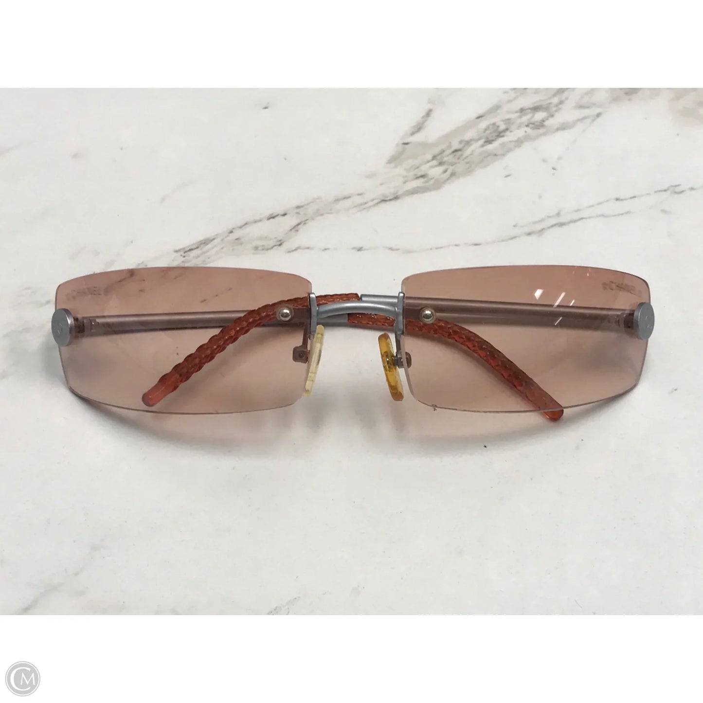 Sunglass Case Luxury Designer By Chanel, Size: