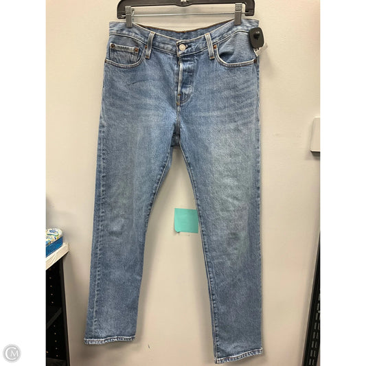 Jeans Straight By Levis In Blue Denim, Size: 6