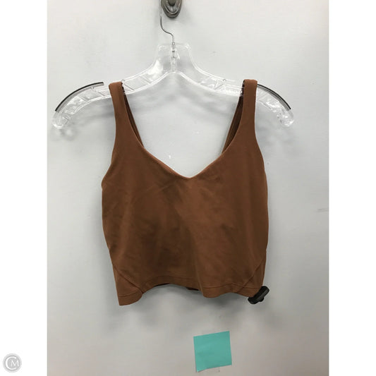Athletic Tank Top By Lululemon In Brown, Size: 6