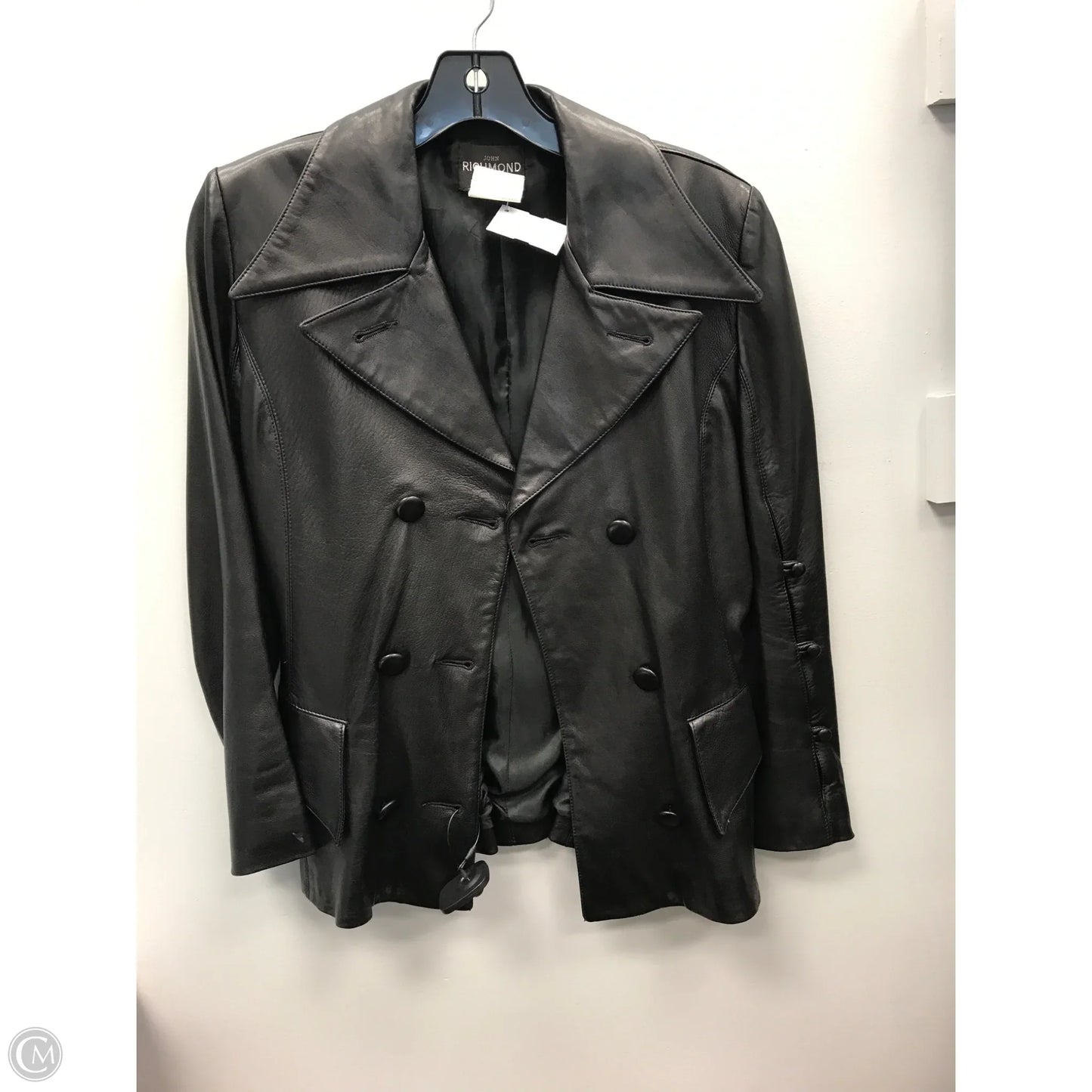 Jacket Leather By Cma In Black, Size: 8