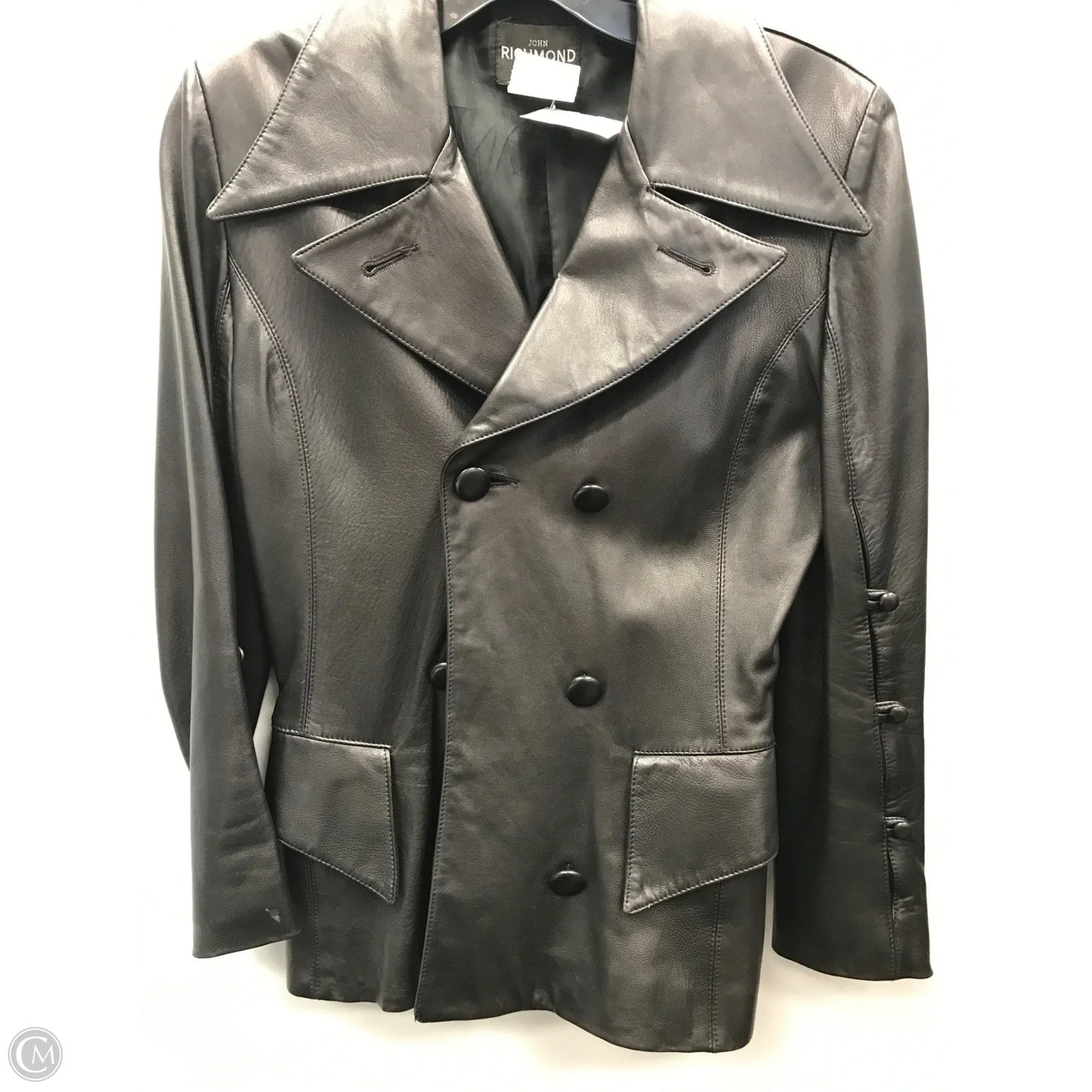 Jacket Leather By Cma In Black, Size: 8