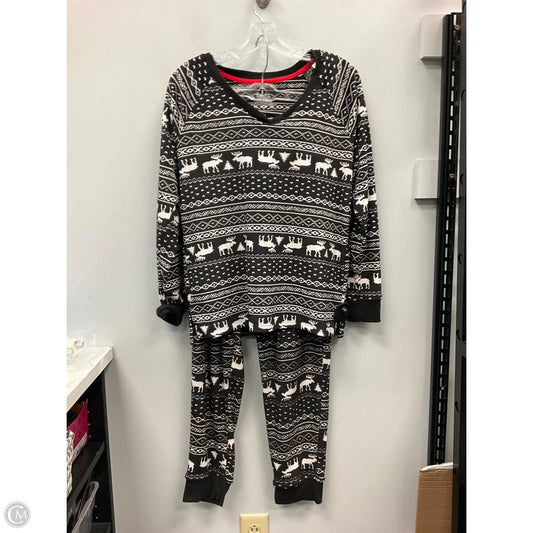 Pajamas 2pc By Cuddl Duds In Black & White, Size: S