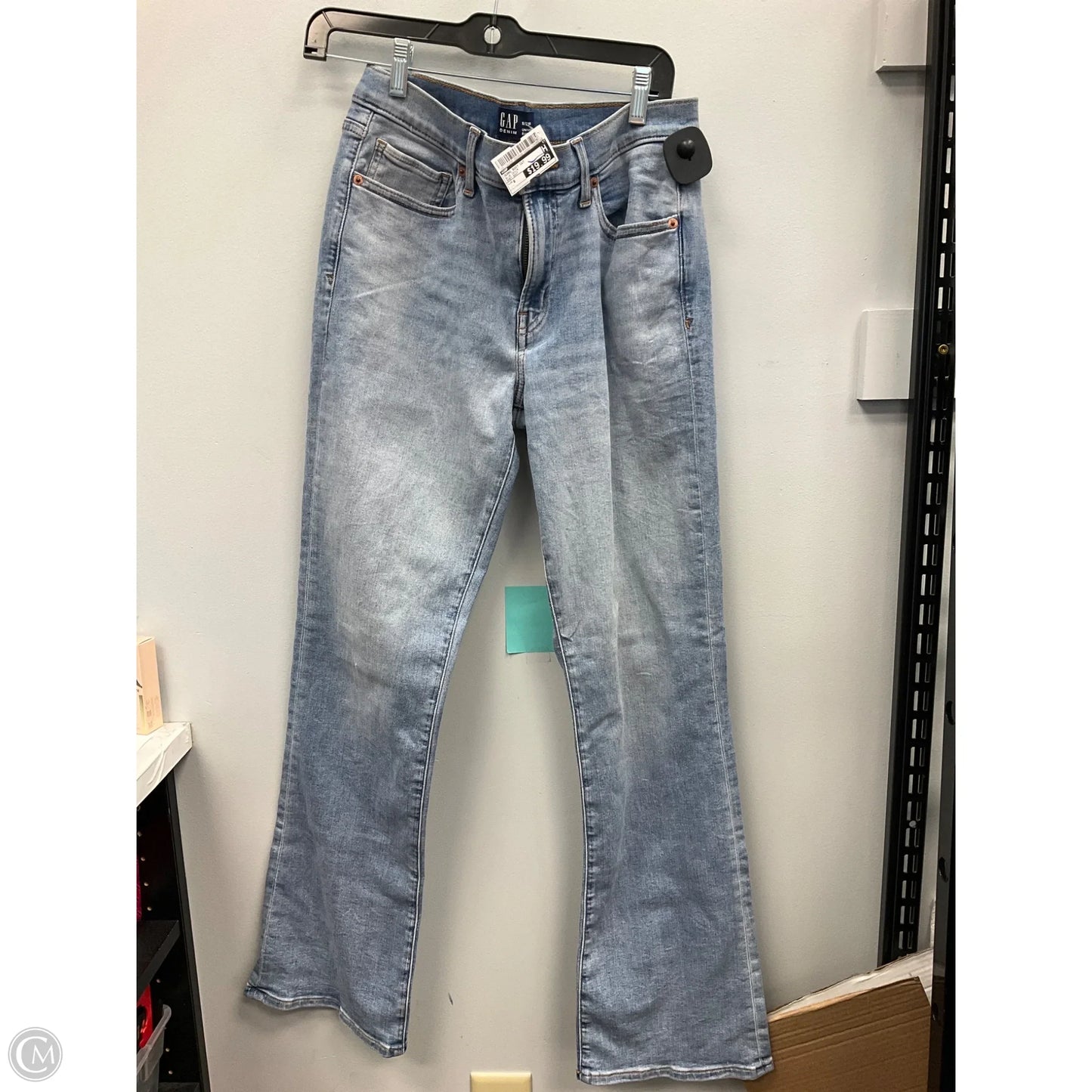 Jeans Boot Cut By Gap In Blue Denim, Size: 8