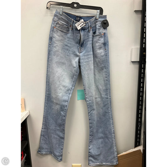 Jeans Boot Cut By Gap In Blue Denim, Size: 8