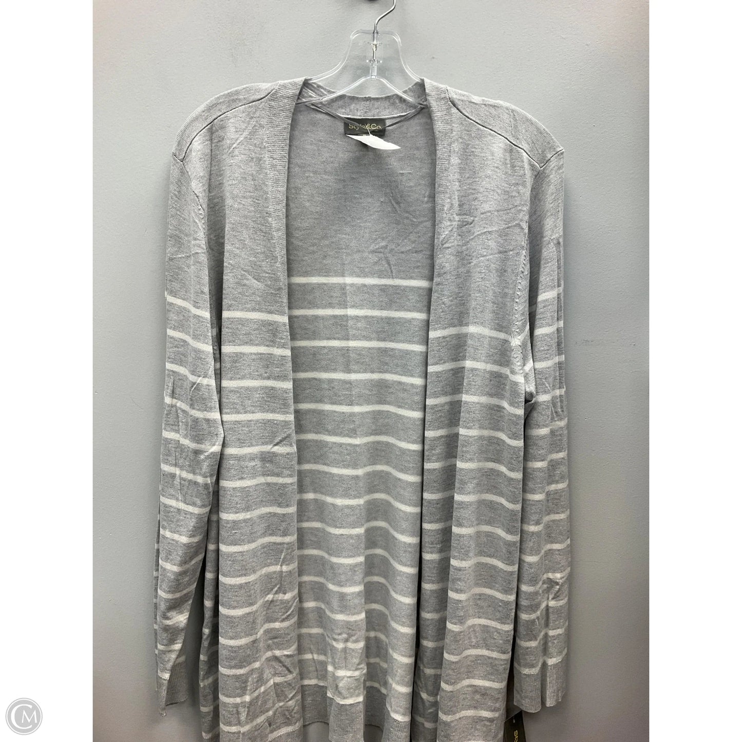 Cardigan By Style And Company In Grey & White, Size: Xl