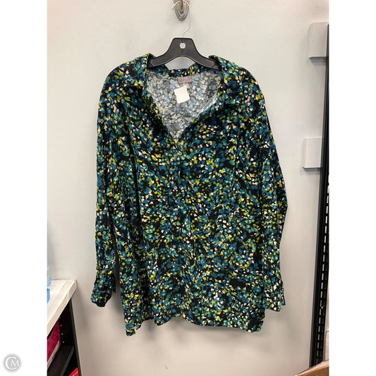 Top Long Sleeve By J. Jill In Multi-colored, Size: 3x