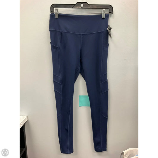 Athletic Leggings By New Balance In Navy, Size: M