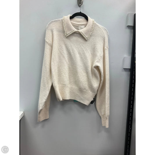 Sweater By H&m In Cream, Size: S
