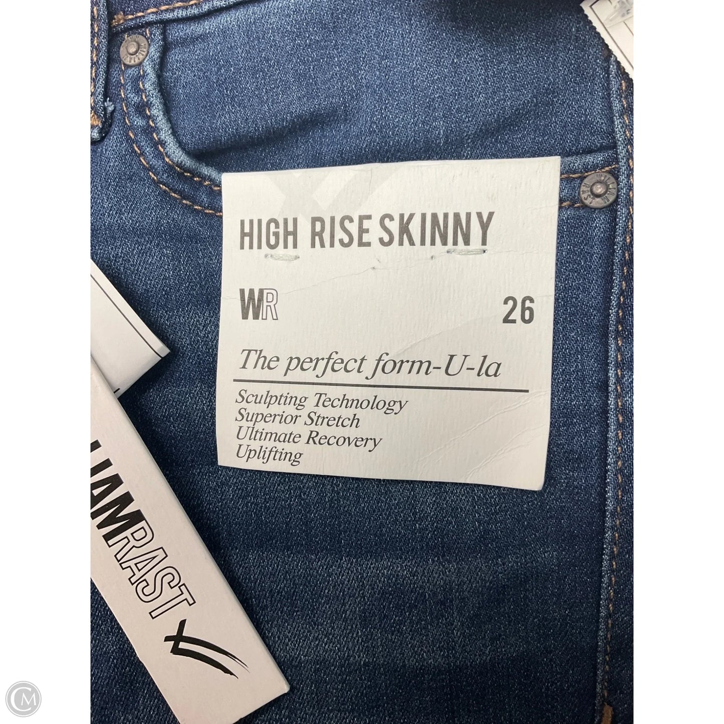 Jeans Skinny By William Rast In Blue Denim, Size: 2
