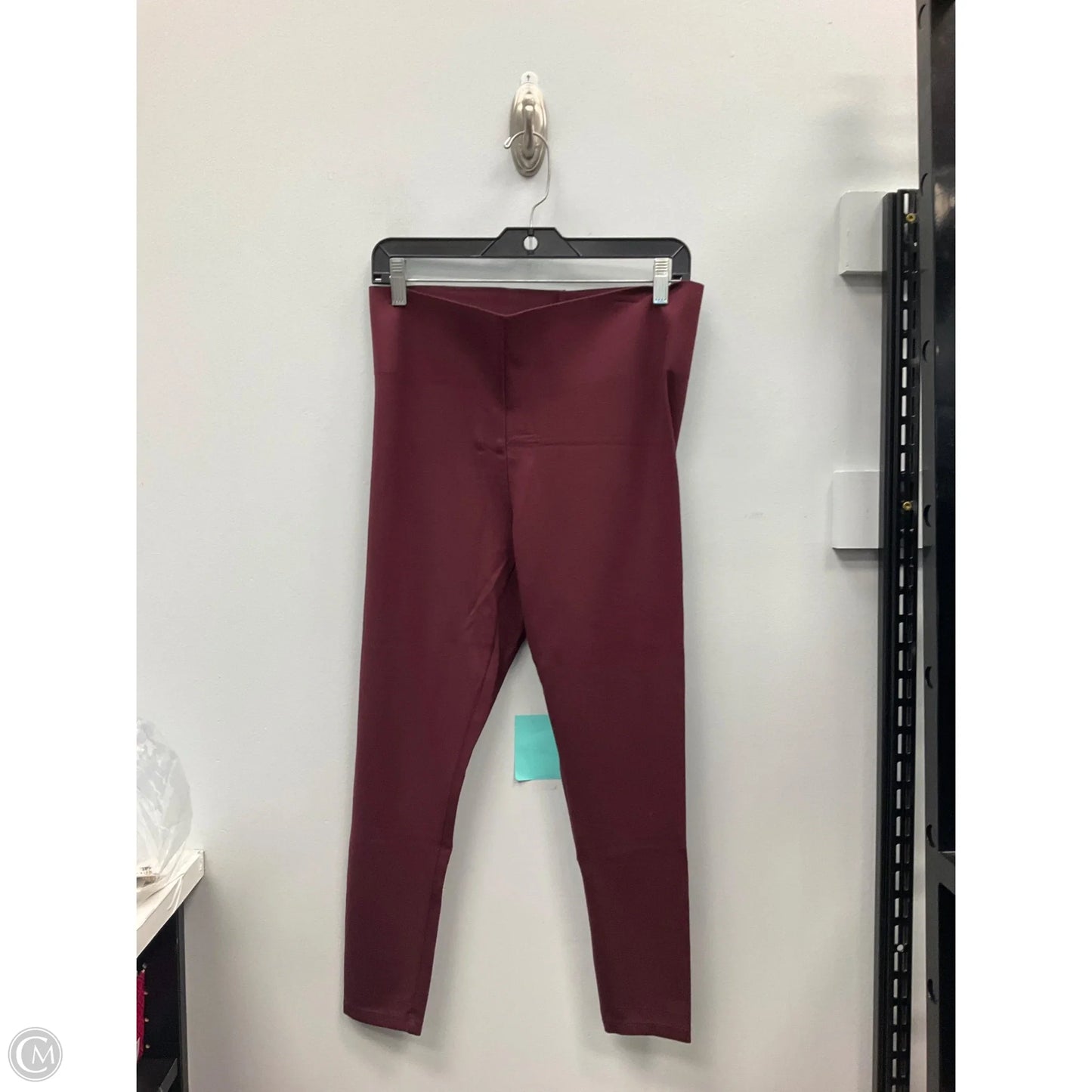 Pants Leggings By Loft In Maroon, Size: Mp