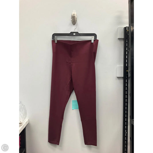 Pants Leggings By Loft In Maroon, Size: Mp