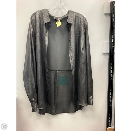 Top Long Sleeve By Lane Bryant In Silver, Size: 3x