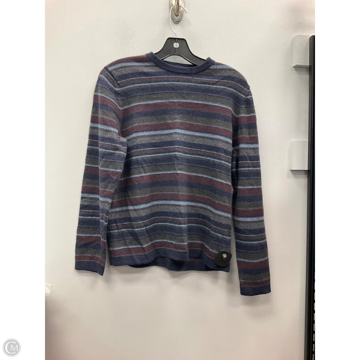 Sweater By Eddie Bauer In Striped Pattern, Size: M