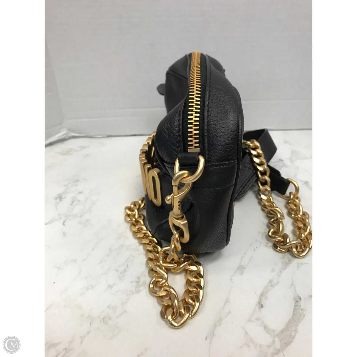 Crossbody Luxury Designer By Moschino, Size: Medium