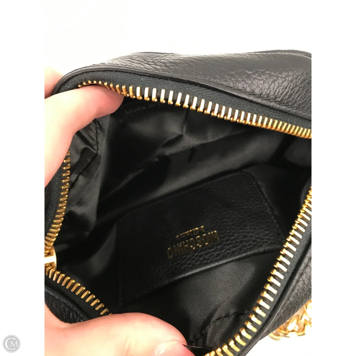 Crossbody Luxury Designer By Moschino, Size: Medium