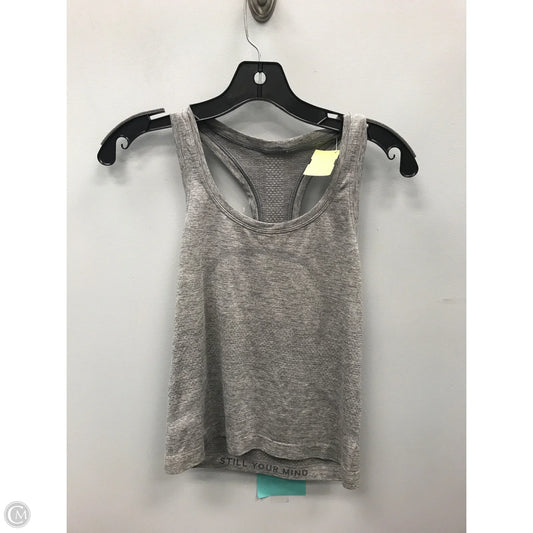 Athletic Tank Top By Lululemon In Grey, Size: 4