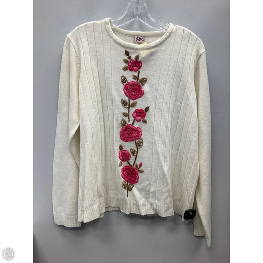 Sweater By Clothes Mentor In Cream, Size: Xl