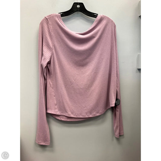 Top Long Sleeve By Danskin In Pink, Size: Xl