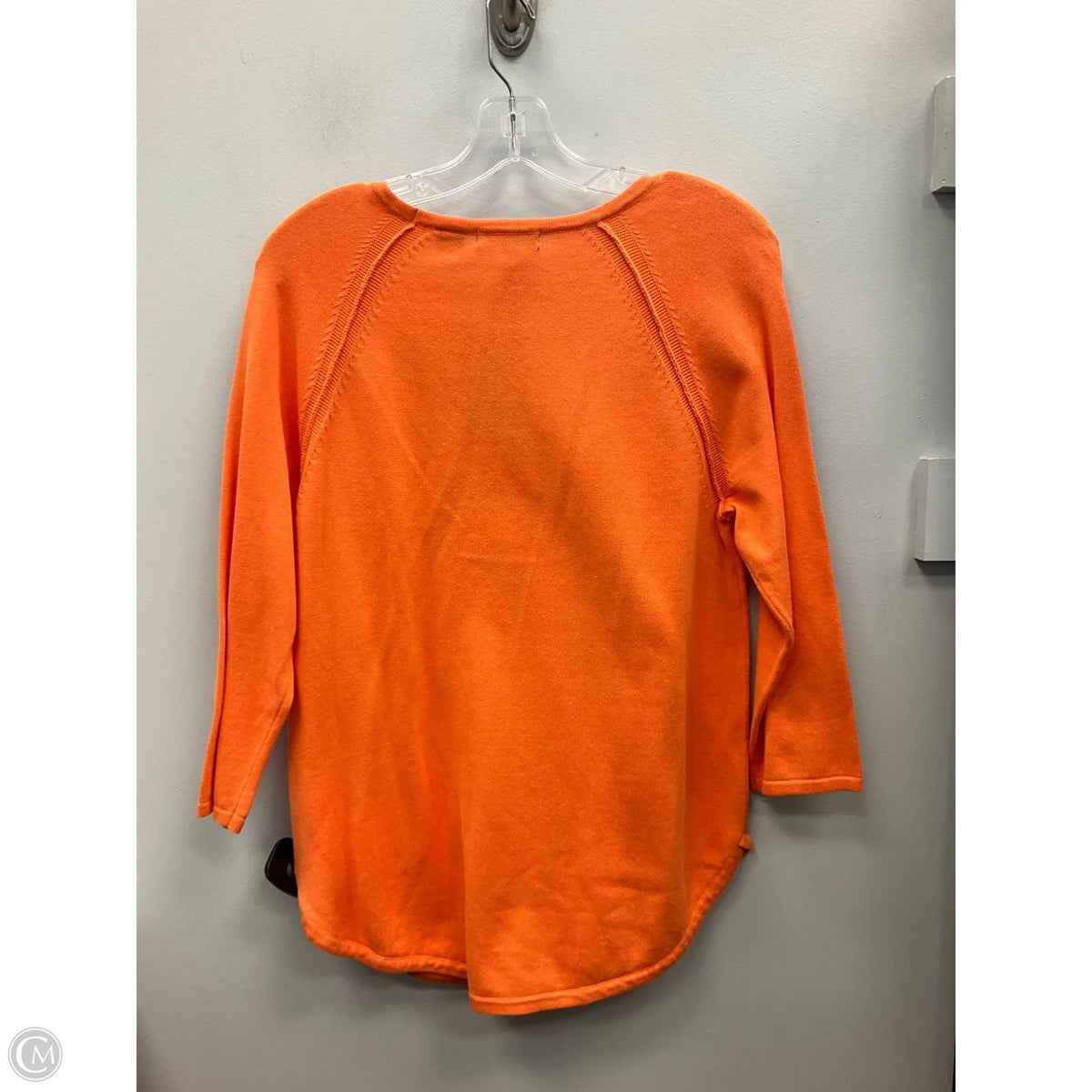 Sweater By Jeanne Pierre In Orange, Size: M