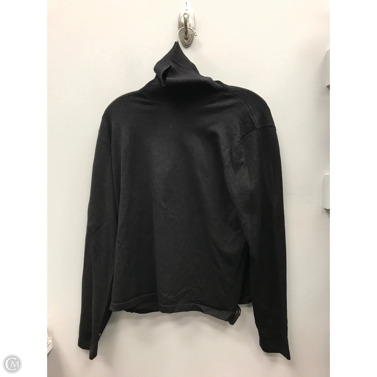 Top Long Sleeve By Chicos In Black, Size: L