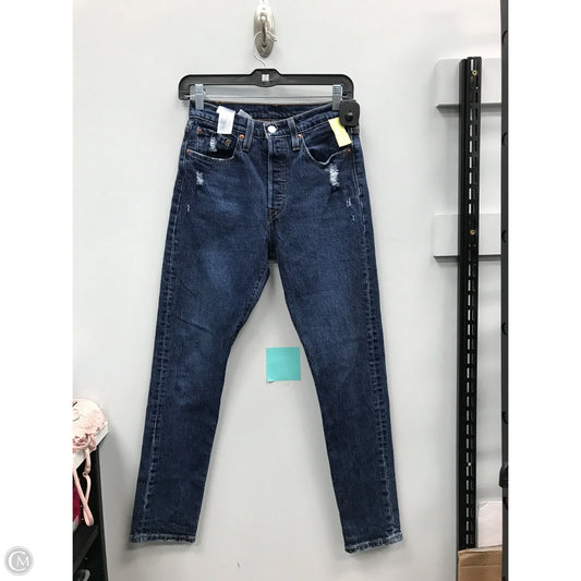 Jeans Skinny By Levis In Blue Denim, Size: 2