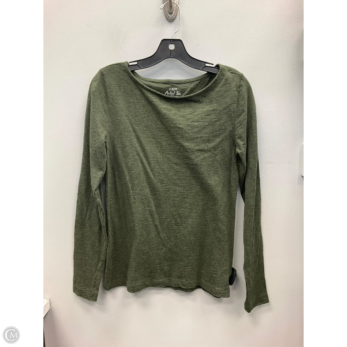 Top Long Sleeve Basic By J. Crew In Green, Size: S