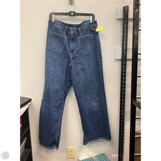 Jeans Wide Leg By J. Crew In Blue Denim, Size: 14