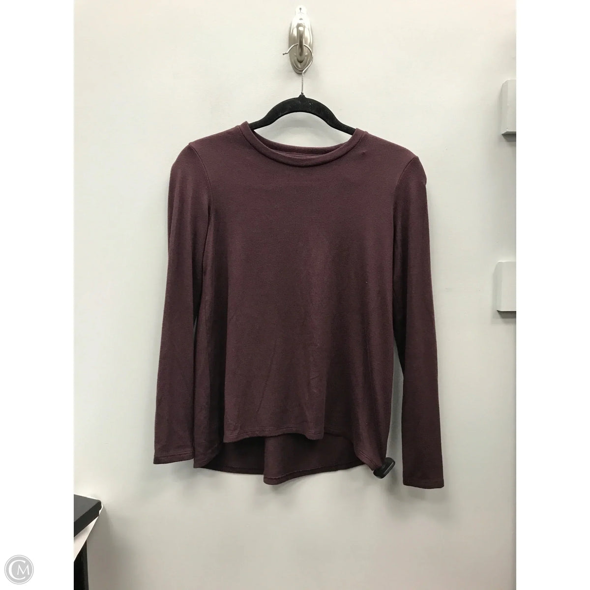 Top Long Sleeve Basic By American Eagle In Purple, Size: Xs