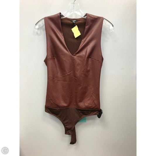 Top Sleeveless By Express In Brown, Size: S