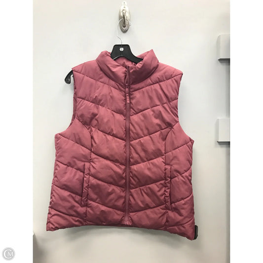 Vest Puffer & Quilted By Cole-haan In Mauve, Size: L
