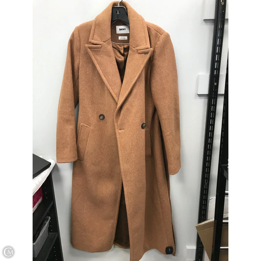 Coat Peacoat By Dkny In Tan, Size: Xs