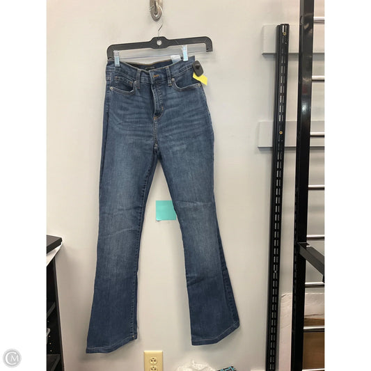 Jeans Boot Cut By Banana Republic In Blue Denim, Size: 0