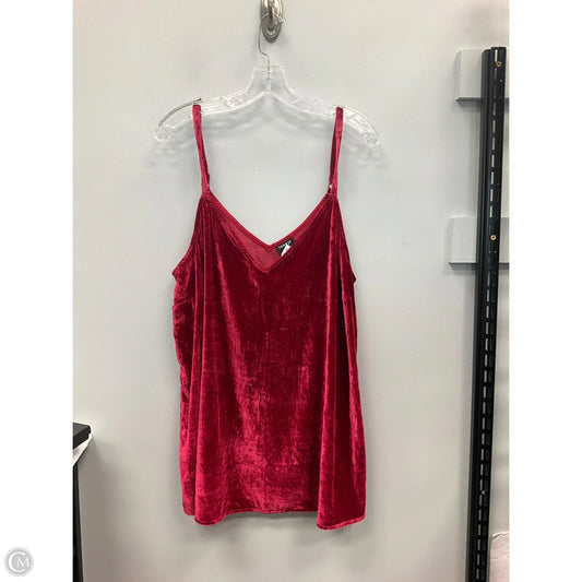 Top Sleeveless By Torrid In Red, Size: 2x