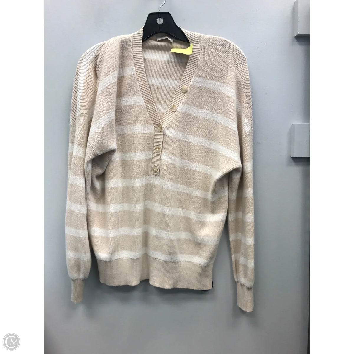 Sweater By Loft In Cream, Size: L