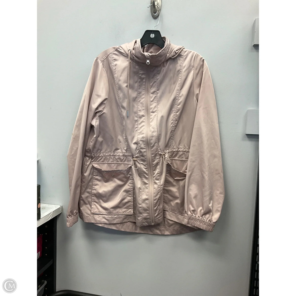 Coat Raincoat By Avia In Pink, Size: L