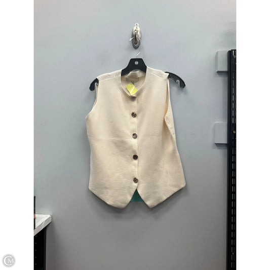 Top Sleeveless By Loft In Cream, Size: Xs