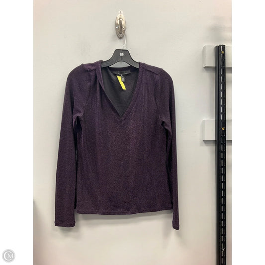 Top Long Sleeve By White House Black Market In Black & Purple, Size: S