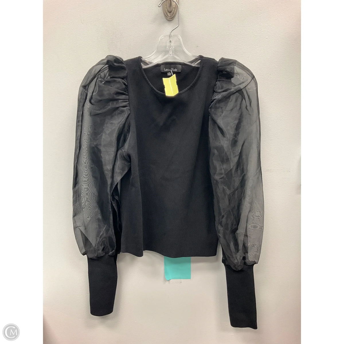 Top Long Sleeve By Lea & Viola In Black, Size: M