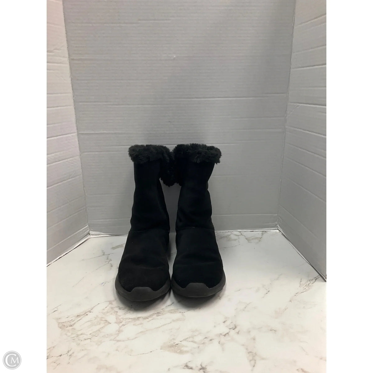 Boots Ankle Heels By Skechers In Black, Size: 9