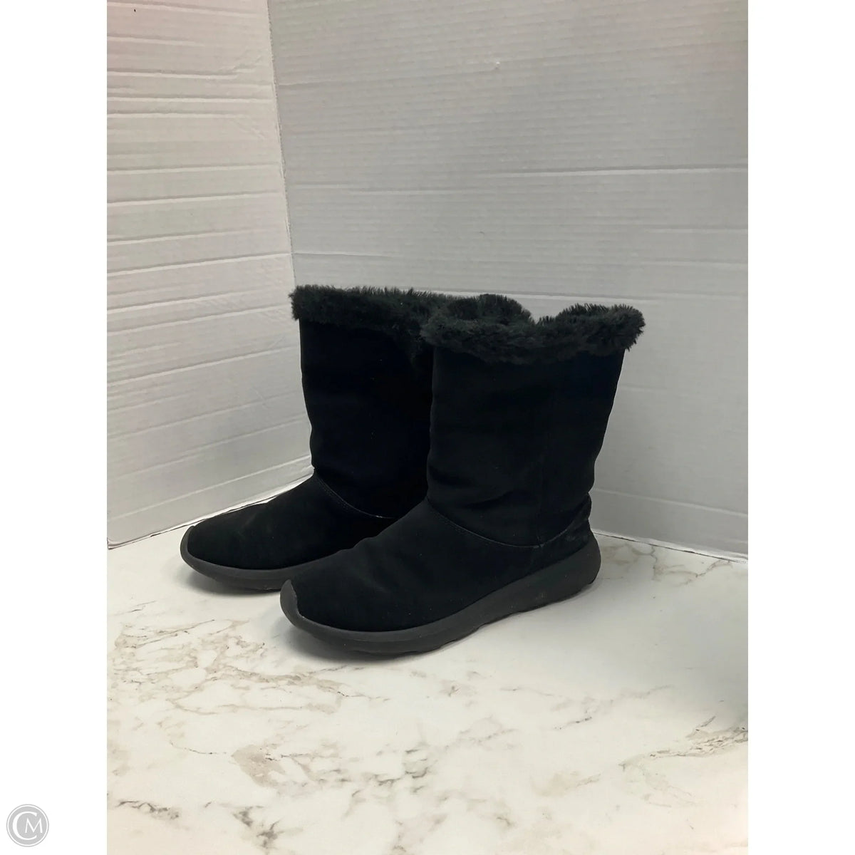 Boots Ankle Heels By Skechers In Black, Size: 9