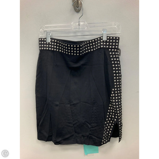 Skirt Mini & Short By Inc In Black & Silver, Size: M