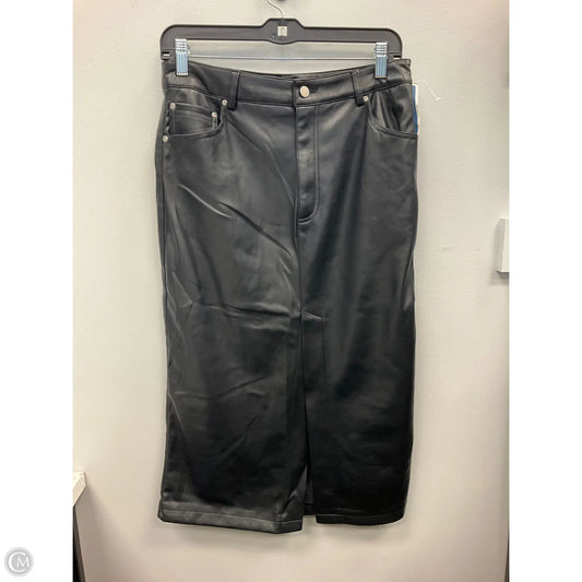 Skirt Midi By 7 For All Mankind In Black, Size: M