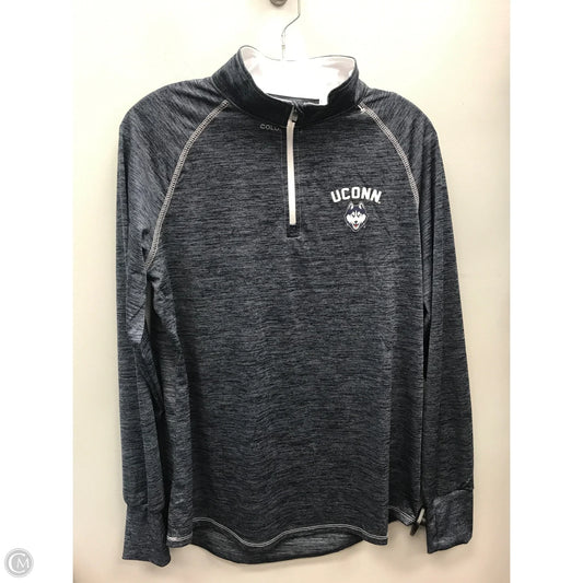 Athletic Top Long Sleeve Collar By Clothes Mentor In Blue & Grey, Size: Xl